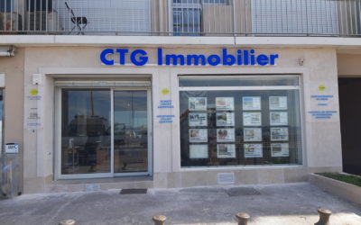 CTG Immobilier – Enseigne lumineuse